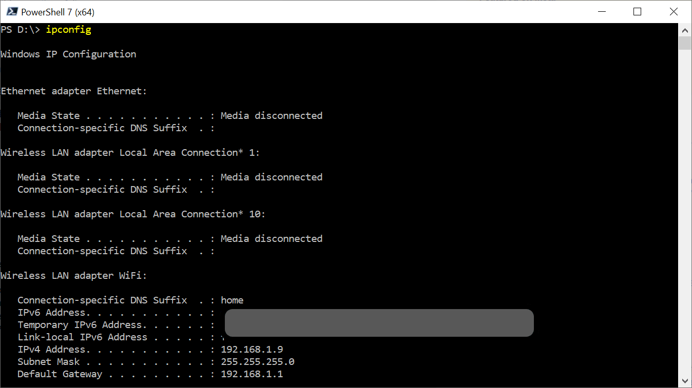 IP Configuration